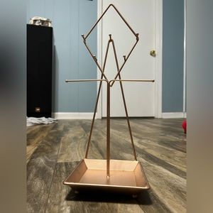 Gold Colored Jewelry Organizer.